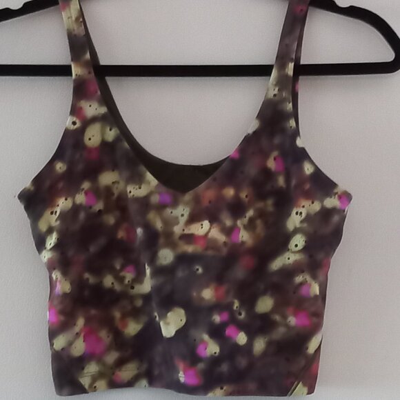 LULULEMON align tank in soft focus splatter green print - Picture 2 of 8